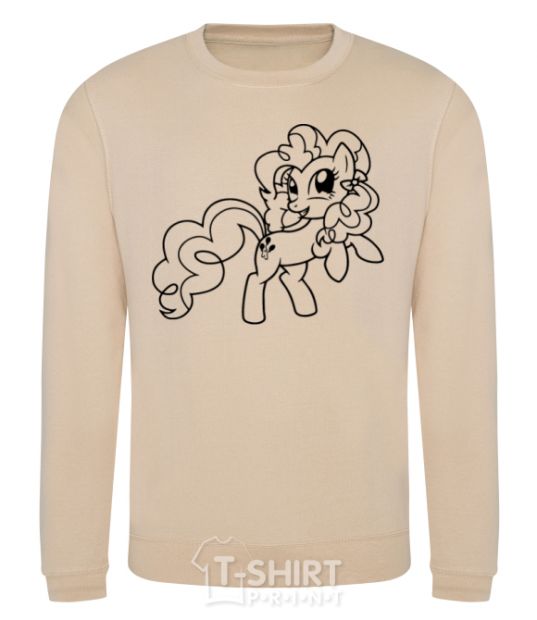 Sweatshirt Pinkie Pie with a bow sand фото