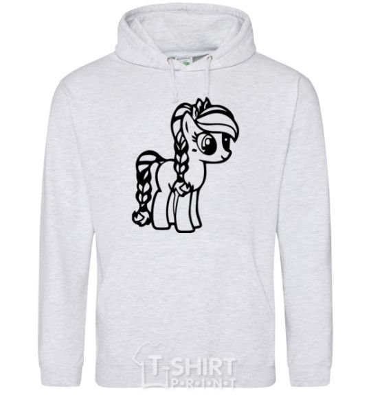 Men`s hoodie The pony in the crown sport-grey фото