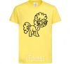 Kids T-shirt A pony with glasses cornsilk фото