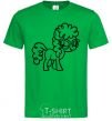 Men's T-Shirt A pony with glasses kelly-green фото