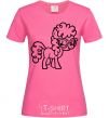 Women's T-shirt A pony with glasses heliconia фото