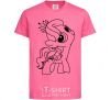 Kids T-shirt A pony with a crown heliconia фото