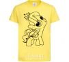 Kids T-shirt A pony with a crown cornsilk фото