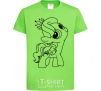 Kids T-shirt A pony with a crown orchid-green фото