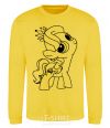Sweatshirt A pony with a crown yellow фото