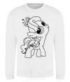 Sweatshirt A pony with a crown White фото