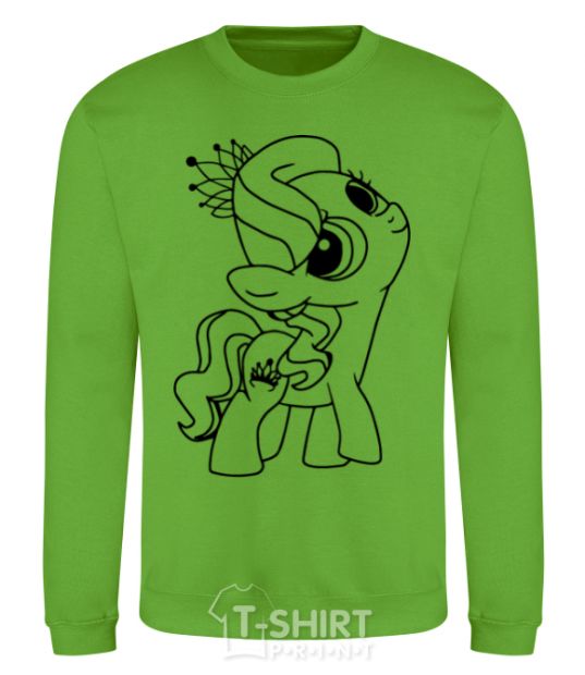 Sweatshirt A pony with a crown orchid-green фото