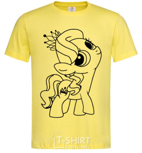 Men's T-Shirt A pony with a crown cornsilk фото