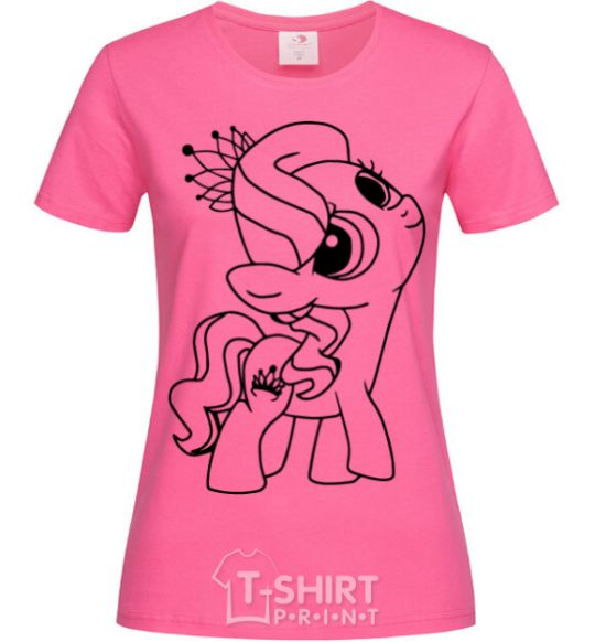 Women's T-shirt A pony with a crown heliconia фото