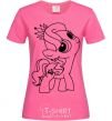 Women's T-shirt A pony with a crown heliconia фото