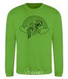 Sweatshirt Rainbows and ponies orchid-green фото