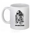 Ceramic mug R2D2 White фото