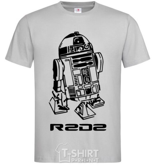 Men's T-Shirt R2D2 grey фото