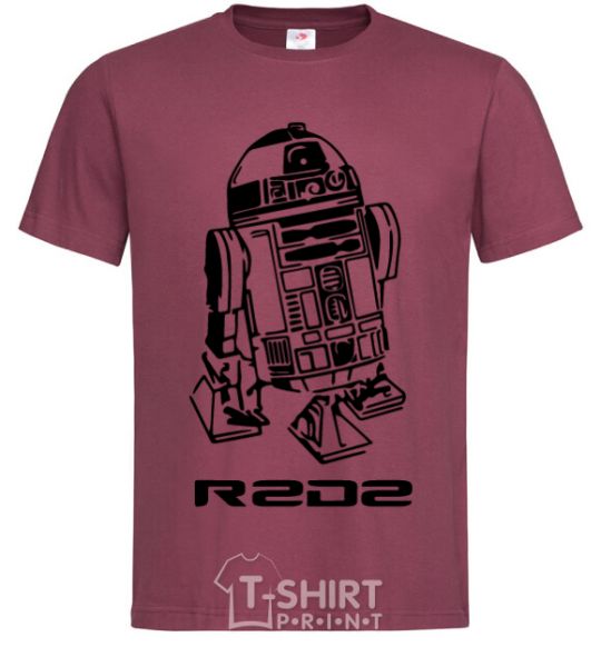 Мужская футболка R2D2 Бордовый фото