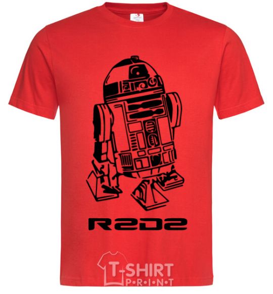 Мужская футболка R2D2 Красный фото