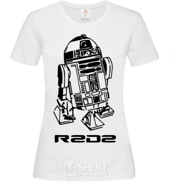 Women's T-shirt R2D2 White фото