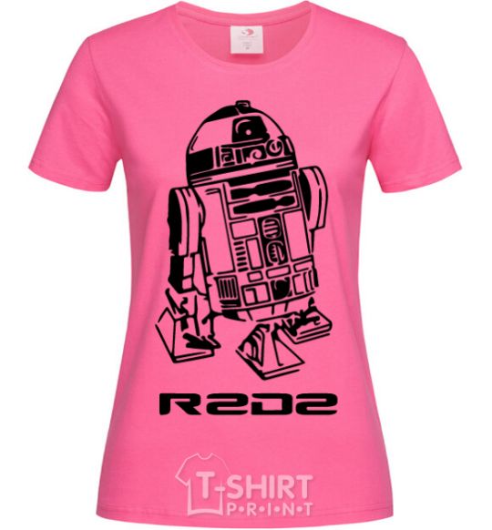 Женская футболка R2D2 Ярко-розовый фото