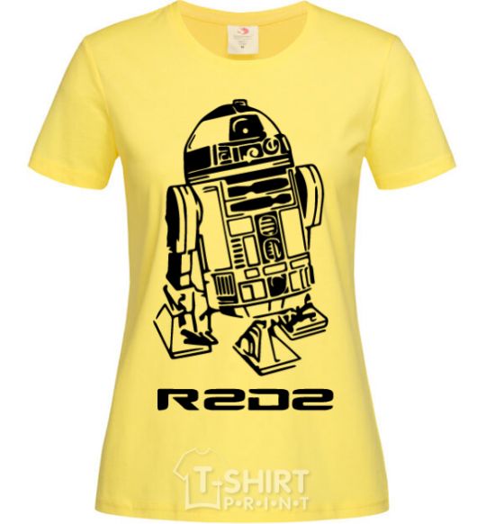 Women's T-shirt R2D2 cornsilk фото