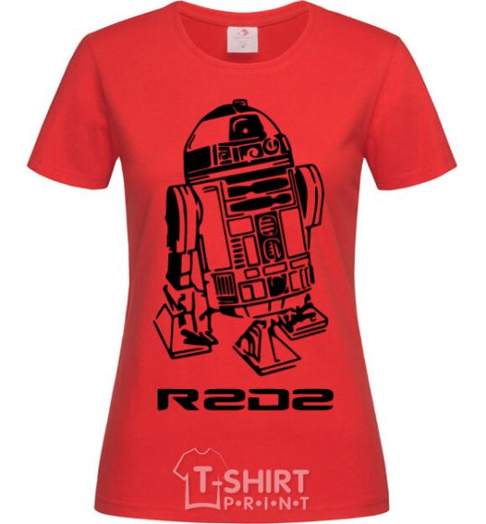 Women's T-shirt R2D2 red фото