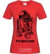 Women's T-shirt R2D2 red фото