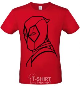 Men's T-Shirt Deadool s head red фото