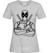 Women's T-shirt Deadool grey фото