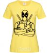 Women's T-shirt Deadool cornsilk фото