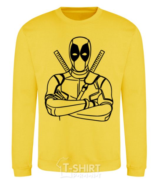 Sweatshirt Deadool yellow фото