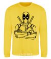 Sweatshirt Deadool yellow фото