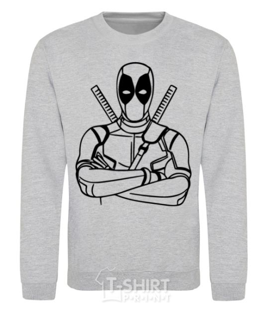 Sweatshirt Deadool sport-grey фото