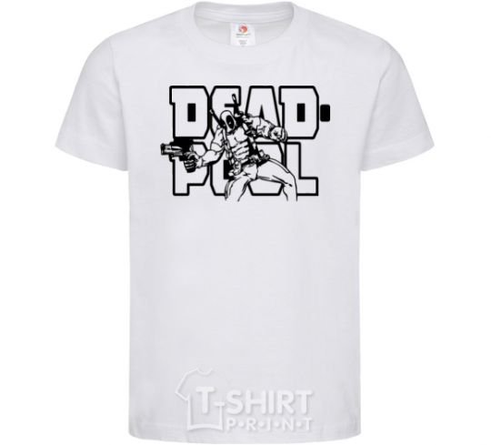 Kids T-shirt Deadpool White фото