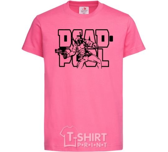 Детская футболка Дедпул Ярко-розовый фото