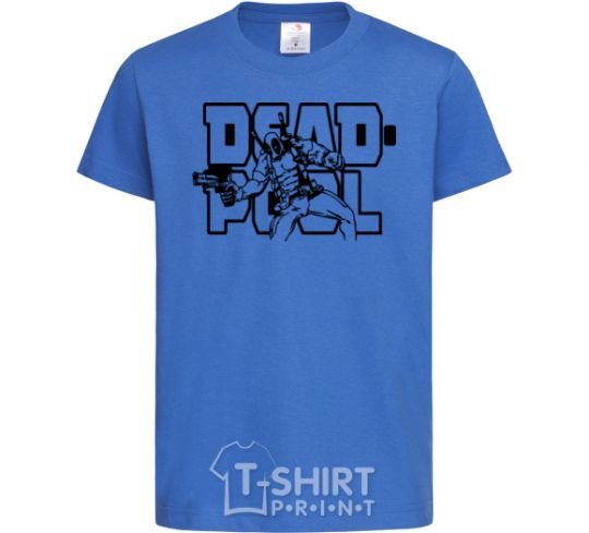 Kids T-shirt Deadpool royal-blue фото