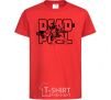 Kids T-shirt Deadpool red фото