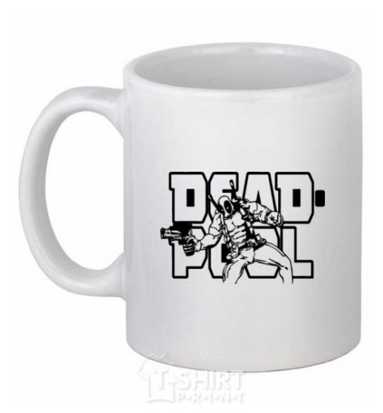 Ceramic mug Deadpool White фото