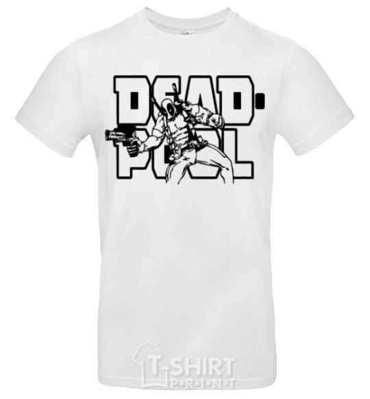 Men's T-Shirt Deadpool White фото