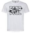 Men's T-Shirt Deadpool White фото