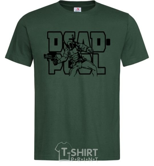 Мужская футболка Дедпул Темно-зеленый фото