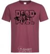 Men's T-Shirt Deadpool burgundy фото