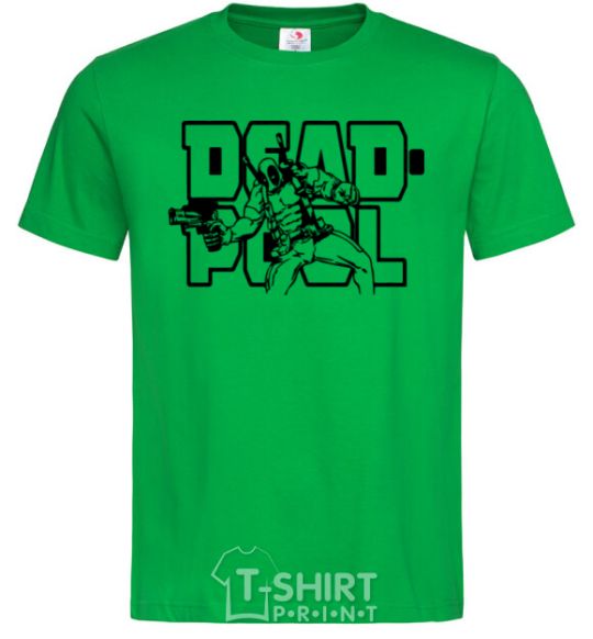Men's T-Shirt Deadpool kelly-green фото
