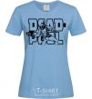 Women's T-shirt Deadpool sky-blue фото