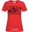 Women's T-shirt Deadpool red фото