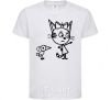 Kids T-shirt Three cats White фото