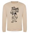 Sweatshirt Michelangelo with pizza sand фото