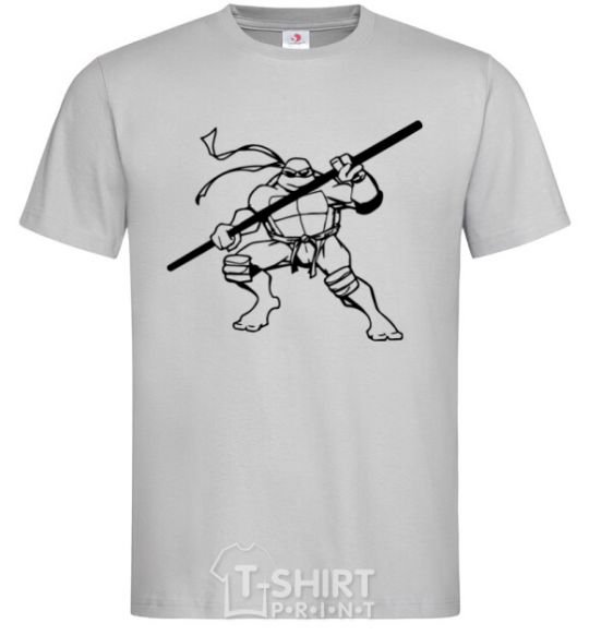 Men's T-Shirt Donatello the turtle grey фото