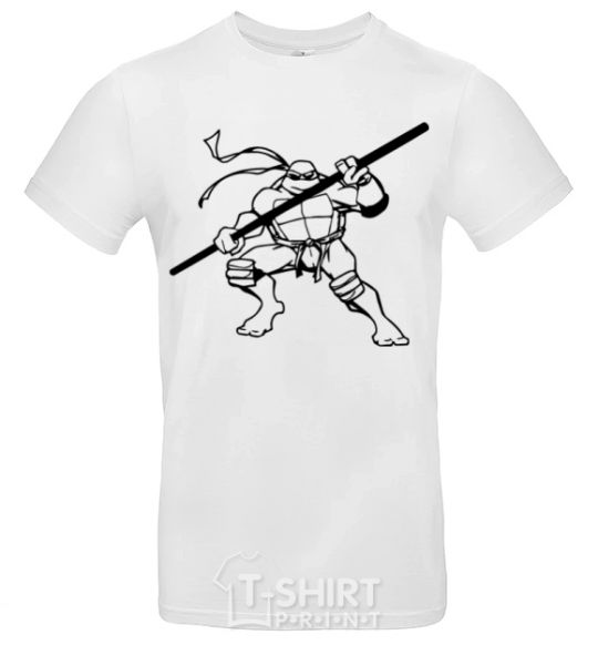 Men's T-Shirt Donatello the turtle White фото