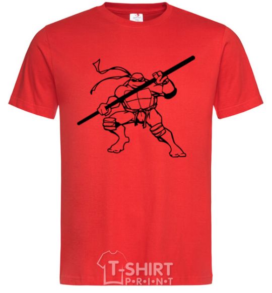 Men's T-Shirt Donatello the turtle red фото