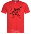 Men's T-Shirt Donatello the turtle red фото