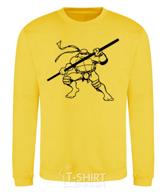 Sweatshirt Donatello the turtle yellow фото