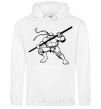 Men`s hoodie Donatello the turtle White фото